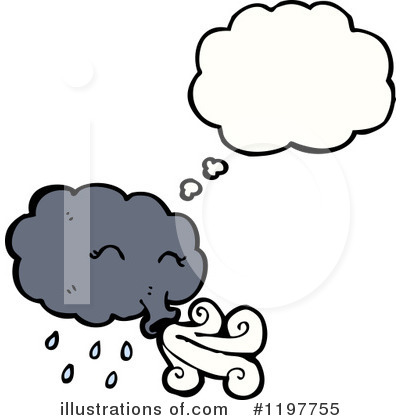 Royalty-Free (RF) Storm Cloud Clipart Illustration by lineartestpilot - Stock Sample #1197755