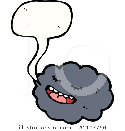 Royalty-Free (RF) Storm Cloud Clipart Illustration by lineartestpilot - Stock Sample #1197756