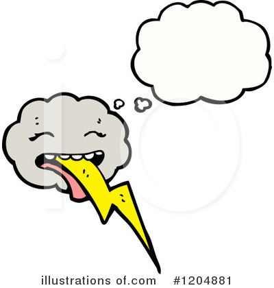 Royalty-Free (RF) Storm Cloud Clipart Illustration by lineartestpilot - Stock Sample #1204881