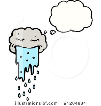 Royalty-Free (RF) Storm Cloud Clipart Illustration by lineartestpilot - Stock Sample #1204884