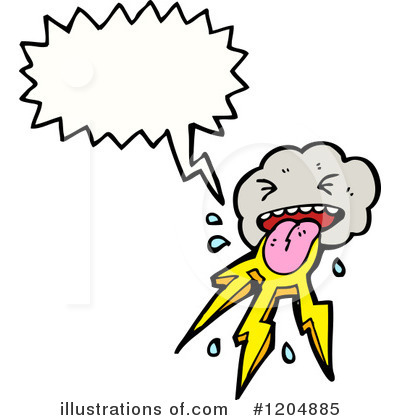 Royalty-Free (RF) Storm Cloud Clipart Illustration by lineartestpilot - Stock Sample #1204885