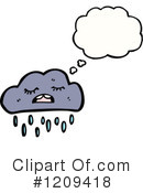Storm Cloud Clipart #1209418 by lineartestpilot