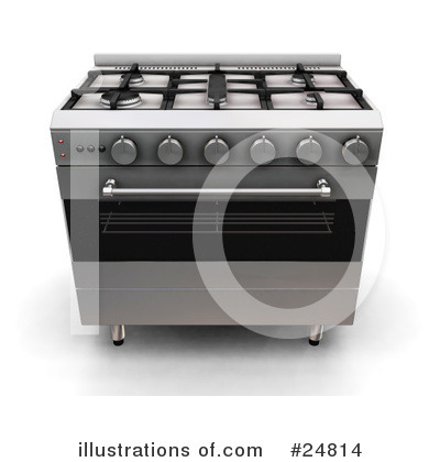 Royalty-Free (RF) Stove Clipart Illustration by KJ Pargeter - Stock Sample #24814