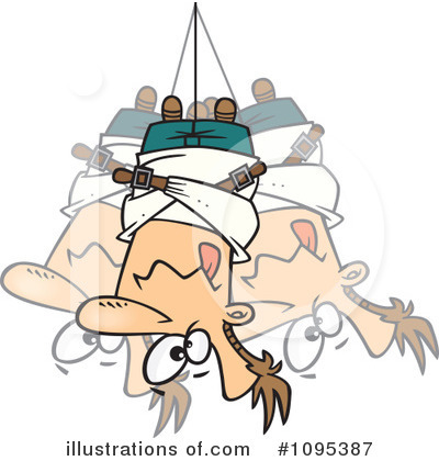 Royalty-Free (RF) Straitjacket Clipart Illustration by toonaday - Stock Sample #1095387