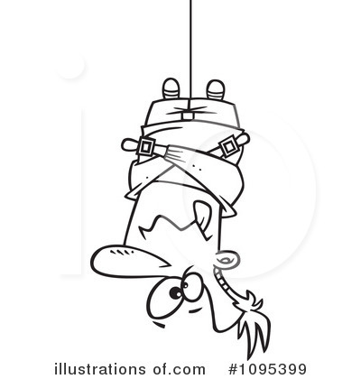 Royalty-Free (RF) Straitjacket Clipart Illustration by toonaday - Stock Sample #1095399