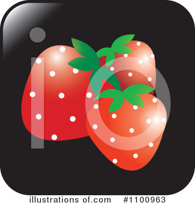 Royalty-Free (RF) Strawberries Clipart Illustration by Lal Perera - Stock Sample #1100963