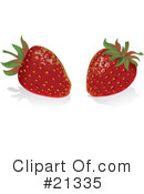 Strawberries Clipart #21335 by Paulo Resende