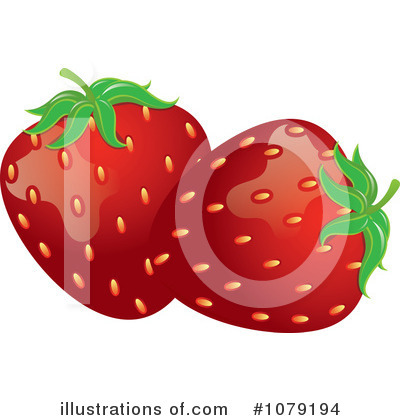 Royalty-Free (RF) Strawberry Clipart Illustration by Pams Clipart - Stock Sample #1079194