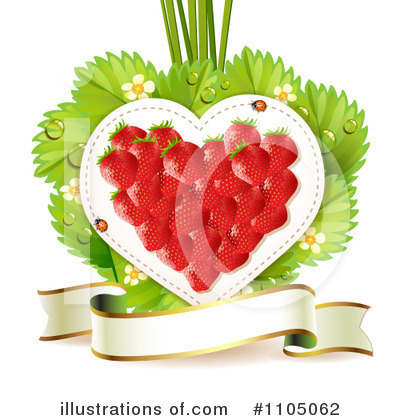 Royalty-Free (RF) Strawberry Clipart Illustration by merlinul - Stock Sample #1105062