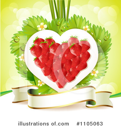 Royalty-Free (RF) Strawberry Clipart Illustration by merlinul - Stock Sample #1105063