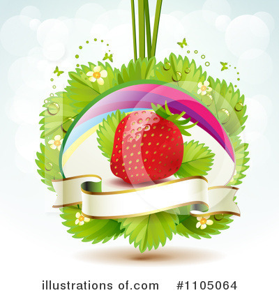 Royalty-Free (RF) Strawberry Clipart Illustration by merlinul - Stock Sample #1105064