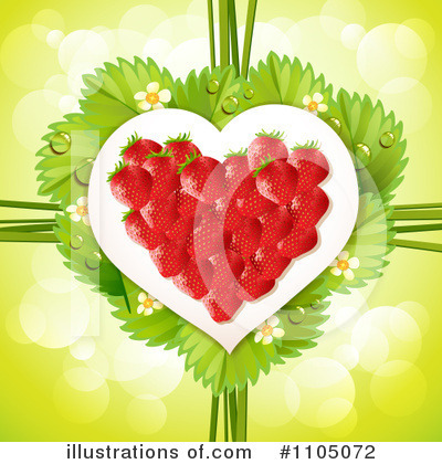 Royalty-Free (RF) Strawberry Clipart Illustration by merlinul - Stock Sample #1105072