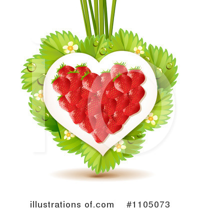 Royalty-Free (RF) Strawberry Clipart Illustration by merlinul - Stock Sample #1105073