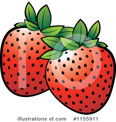 Strawberry Clipart #1155911 by Lal Perera