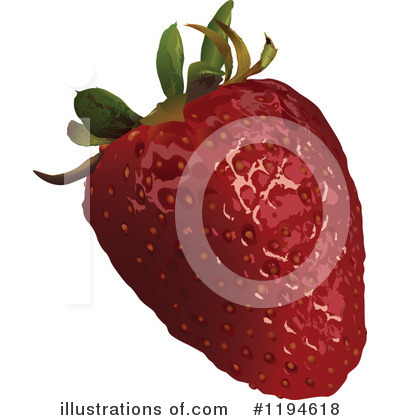 Royalty-Free (RF) Strawberry Clipart Illustration by dero - Stock Sample #1194618