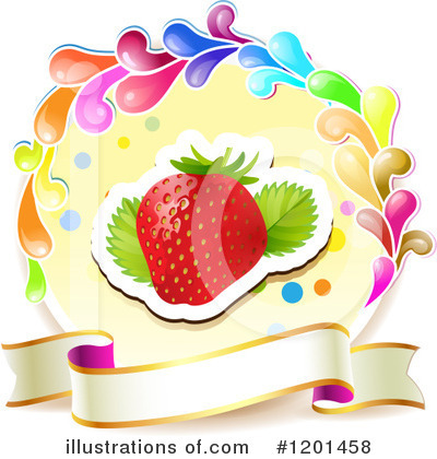 Royalty-Free (RF) Strawberry Clipart Illustration by merlinul - Stock Sample #1201458