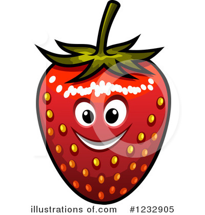 Royalty-Free (RF) Strawberry Clipart Illustration by Vector Tradition SM - Stock Sample #1232905