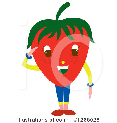 Royalty-Free (RF) Strawberry Clipart Illustration by Cherie Reve - Stock Sample #1286028