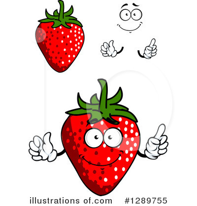 Royalty-Free (RF) Strawberry Clipart Illustration by Vector Tradition SM - Stock Sample #1289755