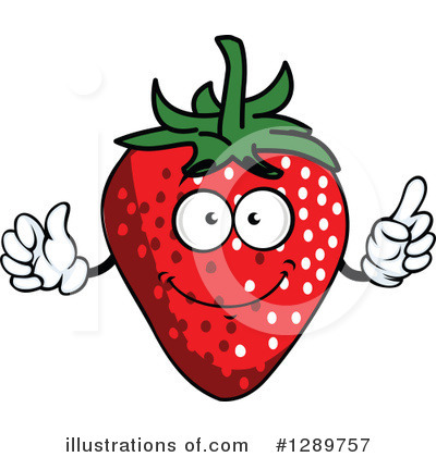 Royalty-Free (RF) Strawberry Clipart Illustration by Vector Tradition SM - Stock Sample #1289757