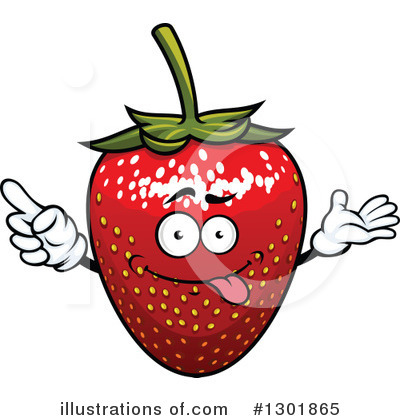 Royalty-Free (RF) Strawberry Clipart Illustration by Vector Tradition SM - Stock Sample #1301865