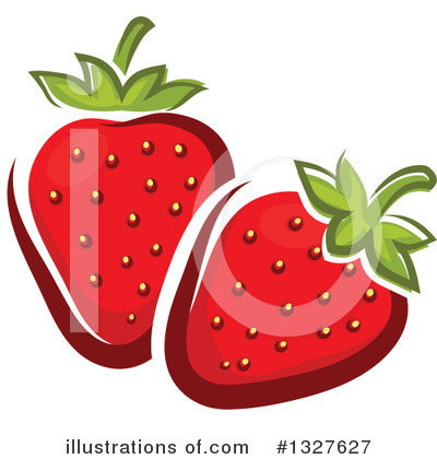 Royalty-Free (RF) Strawberry Clipart Illustration by Vector Tradition SM - Stock Sample #1327627