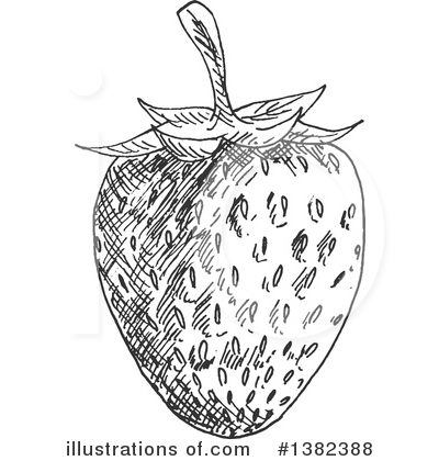 Royalty-Free (RF) Strawberry Clipart Illustration by Vector Tradition SM - Stock Sample #1382388