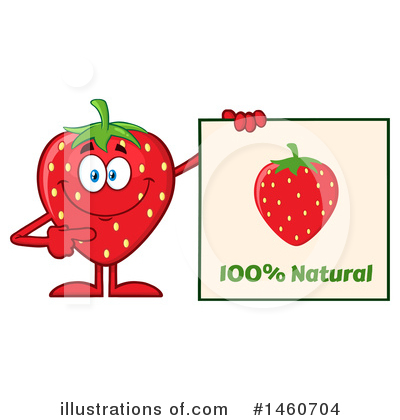 Royalty-Free (RF) Strawberry Clipart Illustration by Hit Toon - Stock Sample #1460704