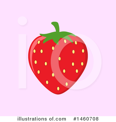 Royalty-Free (RF) Strawberry Clipart Illustration by Hit Toon - Stock Sample #1460708