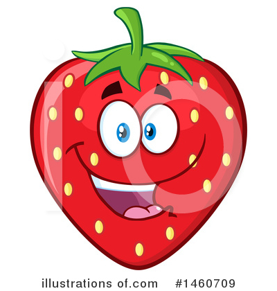 Royalty-Free (RF) Strawberry Clipart Illustration by Hit Toon - Stock Sample #1460709