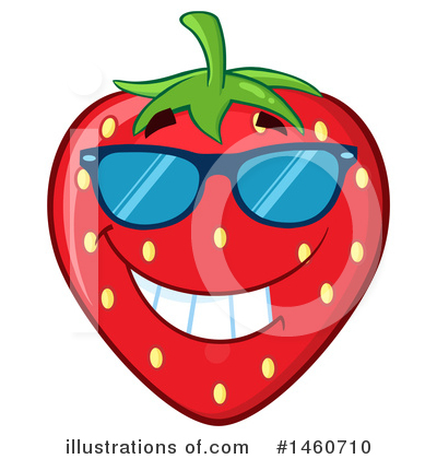Royalty-Free (RF) Strawberry Clipart Illustration by Hit Toon - Stock Sample #1460710
