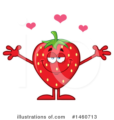 Royalty-Free (RF) Strawberry Clipart Illustration by Hit Toon - Stock Sample #1460713