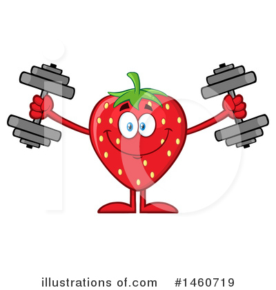 Royalty-Free (RF) Strawberry Clipart Illustration by Hit Toon - Stock Sample #1460719