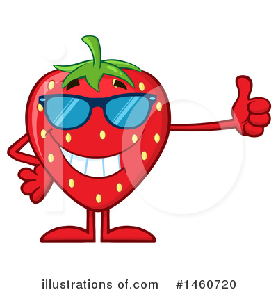 Royalty-Free (RF) Strawberry Clipart Illustration by Hit Toon - Stock Sample #1460720