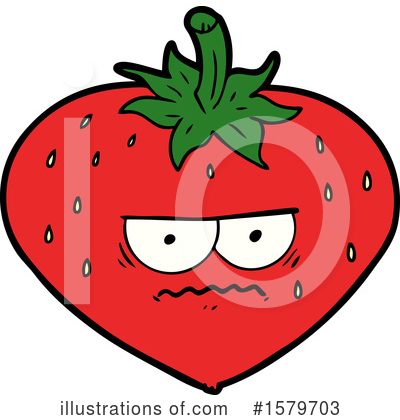 Royalty-Free (RF) Strawberry Clipart Illustration by lineartestpilot - Stock Sample #1579703