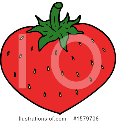 Royalty-Free (RF) Strawberry Clipart Illustration by lineartestpilot - Stock Sample #1579706