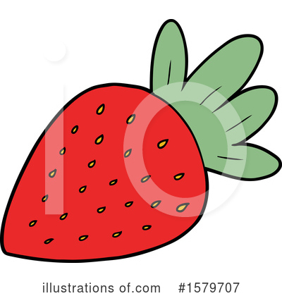 Royalty-Free (RF) Strawberry Clipart Illustration by lineartestpilot - Stock Sample #1579707
