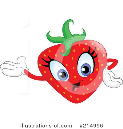 Royalty-Free (RF) Strawberry Clipart Illustration by yayayoyo - Stock Sample #214996