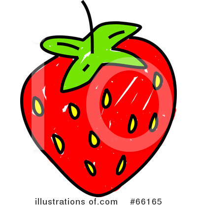 Royalty-Free (RF) Strawberry Clipart Illustration by Prawny - Stock Sample #66165