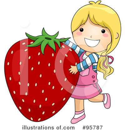 Royalty-Free (RF) Strawberry Clipart Illustration by BNP Design Studio - Stock Sample #95787