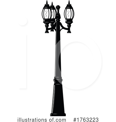 Street Lamp Clipart #1763223 by Vector Tradition SM