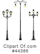 Street Lamp Clipart #44386 by Frisko
