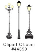 Street Lamp Clipart #44390 by Frisko