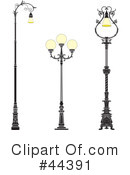 Street Lamp Clipart #44391 by Frisko
