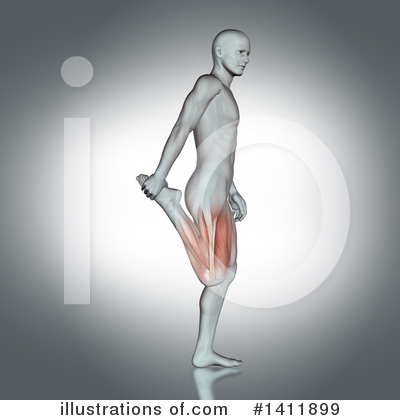Royalty-Free (RF) Stretching Clipart Illustration by KJ Pargeter - Stock Sample #1411899