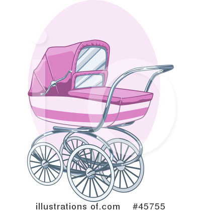 Royalty-Free (RF) Stroller Clipart Illustration by r formidable - Stock Sample #45755