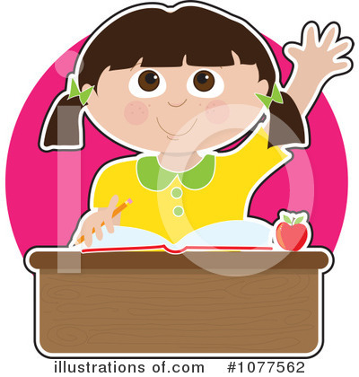 Royalty-Free (RF) Student Clipart Illustration by Maria Bell - Stock Sample #1077562