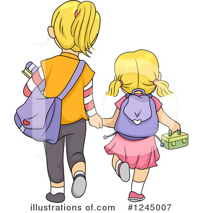Sisters Clipart #1245007 by BNP Design Studio