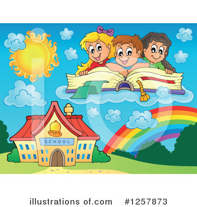 Royalty-Free (RF) Student Clipart Illustration by visekart - Stock Sample #1257873