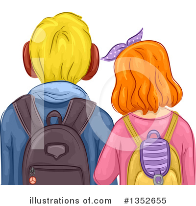 Backpack Clipart #1352655 by BNP Design Studio